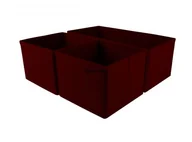 Pudła i pojemniki do przechowywania - ZESTAW ORGANIZERÓW DO SZUFLAD BORDO 3 szt - miniaturka - grafika 1