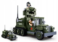 Klocki - Sluban Klocki Transporter Ciężarówka Wojsko Armia - miniaturka - grafika 1