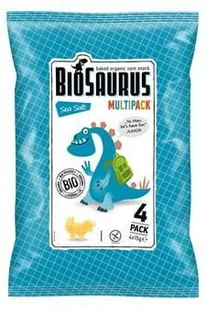 Cibi Chrupki kukurydziane z solą morską bezglutenowe BIO 4x15 - Biosaurus 8588004638617 - Przekąski dla dzieci - miniaturka - grafika 2