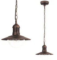Lampy ogrodowe - Rabalux Zewnętrzna Lampa Wisząca Oslo 8737 Loftowa Oprawa Tarasowy Zwis Na Łańcuchu Industrialny Ip44 Antyczne Złoto 8737 - miniaturka - grafika 1