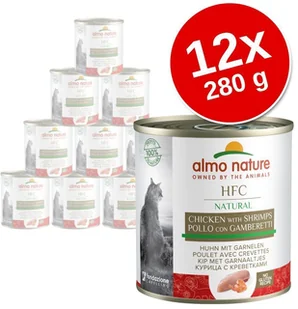 Almo Nature Classic HFC, 12 x 280 g - Tuńczyk i krewetki - Mokra karma dla kotów - miniaturka - grafika 2