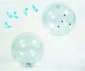 Inne gry towarzyskie - Unbekannt 1 X jinglin "Ball firmy gymnic/przezroczystej ball z dzwoneczkiem we wnętrzu/rozmiar: 55 cm/nadaje się dla dzieci w wieku od 3 roku życia. 2089132 - miniaturka - grafika 1