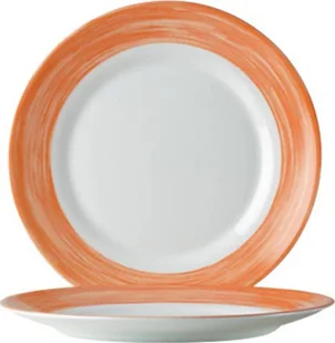 Hendi Talerze płytkie deserowe wytrzymałe pomarańczowe Brush śr 195mm 6 szt 49138 1008281 - Talerze - miniaturka - grafika 2