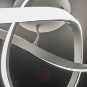 Lampy sufitowe - Wofi Lampa sufitowa LED Indigo, 1-punktowa, antracytowa - miniaturka - grafika 1