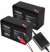 Baterie do zasilaczy awaryjnych UPS - Akumulator Żelowy 2x 12V 7Ah Do Samochodzika Autka - miniaturka - grafika 1