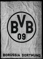 Gadżety dla kibiców - Borussia Dortmund BVB koc z flauszu Szary/koc do przytulania /wysokiej jakości koc do mieszkania 17820300 - miniaturka - grafika 1