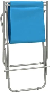 vidaXL Bujane krzesła, 2 szt., stal, niebieskie 310340 - Leżaki ogrodowe - miniaturka - grafika 9