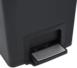 FENIKS vidaXL z pedałem bezdotykowy 30 L czarny stal 149573 - Kosze na śmieci - miniaturka - grafika 9