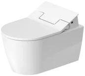 Miski WC - Duravit ME by Starck Toaleta WC do SensoWash 57x37 cm bez kołnierza HygieneFlush z powłoką biała 2579592000 - miniaturka - grafika 1