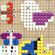 Tablice dla dzieci - Masterkidz MASTERKIDZ Geometryczne Elementy Tablic 256 szt ME14702 - miniaturka - grafika 1