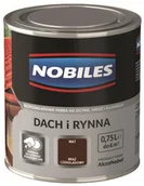 Farby do metalu - Nobiles Emalia Dach i Rynna brąz czekoladowy 0 75 l - miniaturka - grafika 1