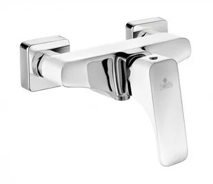 Deante Hiacynt Bateria natryskowa bez kompletu natryskowego - chrom/biały BQH W400 - Baterie wannowe i prysznicowe - miniaturka - grafika 2