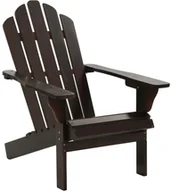 Fotele i krzesła ogrodowe - vidaXL Fotel ogrodowy, drewniany, brązowy - miniaturka - grafika 1