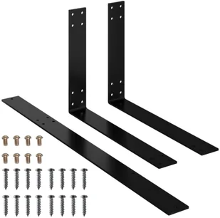 vidaXL Oparcie do sofy z palet czarne 70 cm żelazo 315787 - Pozostałe meble ogrodowe - miniaturka - grafika 9