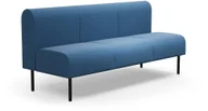 Sofy i kanapy - AJ Produkty Sofa modułowa VARIETY, 3-osobowa, tkanina Pod CS, niebieski - miniaturka - grafika 1