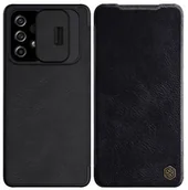Etui i futerały do telefonów - Nillkin Etui QIN Pro Galaxy A73 5G, czarne - miniaturka - grafika 1