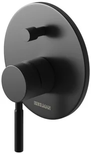 Kohlman Roxin Black zestaw prysznicowy z deszczownicą 30 cm czarny półmat QW210RBR30 | - Zestawy prysznicowe Kohlman Roxin Black zestaw prysznicowy z deszczownicą 30 cm czarny półmat QW210RBR30 | - Zestawy prysznicowe - miniaturka - grafika 3