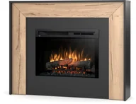 Kominki elektryczne - Warmtec Kominek elektryczny Warmtec Zuni wkład Dimplex 26" XHD Optiflame czarny jasny dąb ZUNI-26-W01 - miniaturka - grafika 1