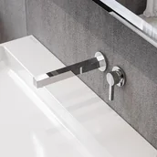 Baterie umywalkowe - Keuco Edition 90 Bateria umywalkowa ścienna 26,5 cm chrom 59016010202 - miniaturka - grafika 1