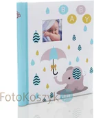 Albumy fotograficzne - Gedeon Album na zdjęcia dziecięce niebieski słonik (20 stron pod folię) - miniaturka - grafika 1