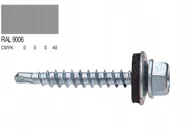 Inne akcesoria dekarskie - Wkręty farmerskie Farmery 4,8x20 - 250szt Ral 9006 - miniaturka - grafika 1