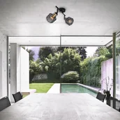 Lampy sufitowe - Näve Lampa sufitowa Foro, 2-punktowa, czarna/złota - miniaturka - grafika 1