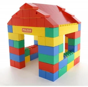 Wader POLESIE GIGANT KLOCKI BUDOWLANE CEGŁY XXL ZBUDUJ DOM POL37473 - Klocki - miniaturka - grafika 4