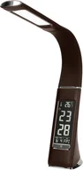 Lampy stojące - Orno lampka biurkowa LED Dolomit 5W 300lm 4000K brązowa budzik termometr kalendarz OR-LB-1533/BR OR-LB-1533/BR - miniaturka - grafika 1