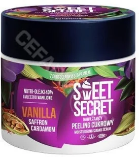 Sweet Secret Nawilżajacy peeling cukrowy do ciała z szafranem 200g WANILIA Z SZAFRANEM I KARDAMONEM - Peelingi do ciała - miniaturka - grafika 2