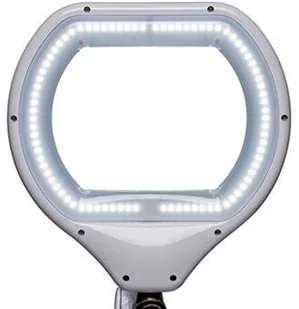 MAUL Lampka LED z lupą na biurko MAULcrystal, 17W, ze ściemniaczem, mocowana zaciskiem, biała M8266002 - Lampy stojące - miniaturka - grafika 5