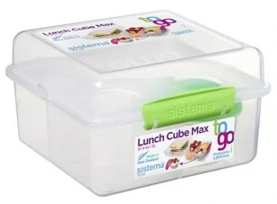 Sistema Lunch pudełko na lunch, kwadratowe, z trzema przegródkami, wielokolorowa 21745 - Pojemniki kuchenne - miniaturka - grafika 8