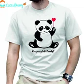 Gadżety dla niej i dla niego - - Kto przytuli pandę$29 damska lub męska koszulka z nadrukiem - miniaturka - grafika 1