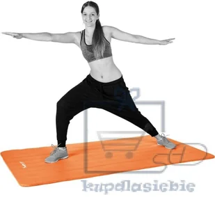 Movit Mata piankowa do jogi i gimnastyki 190 x 60 x 1,5 pomarańczowa - Maty do jogi - miniaturka - grafika 4