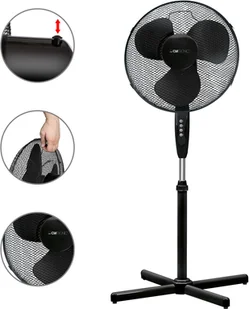 Wentylator Clatronic Wentylator stojący wiatrak podłogowy VL 3603 S 40cm wys.125cm - Wentylatory - miniaturka - grafika 2