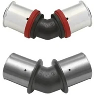 Akcesoria hydrauliczne - KAN-therm Kolano PRESS PPSU 45st.z pierścieniem zaprasowywanym 63x4,5/63x4,5 HAL483 - miniaturka - grafika 1