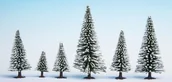 Akcesoria i części modelarskie - Noch Jeszcze 26828  śniegu choinkami, 25 sztuk, 5  14 cm wysokości - miniaturka - grafika 1