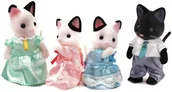 Figurki dla dzieci - Sylvanian Families Rodzina Kotków z Czarnym Uszkiem 5181 - miniaturka - grafika 1