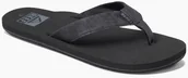 Klapki i japonki męskie - Reef japonki męskie TWINPIN Black/Black - miniaturka - grafika 1