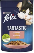 Mokra karma dla kotów - Purina Felix karma dla kota Fantastic łosoś w galarecie 26 x 85 g - miniaturka - grafika 1