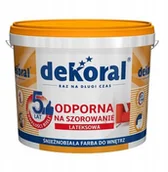 Farby zewnętrzne - Dekoral Akrylit W Plus 5L Biały farba lateksowa - miniaturka - grafika 1