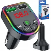 Transmitery FM - TRANSMITER FM BLUETOOTH ŁADOWARKA 2x USB LED RGB - miniaturka - grafika 1
