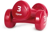 Hantle i ciężarki - tiguar Hantle winylowe 2 x 3 kg tiguar malina) - miniaturka - grafika 1