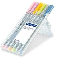 GDD Grupa Dystrybucyjna Daccar Cienkopisy, pastelowe kolory, 6 sztuk - Cienkopisy - miniaturka - grafika 2