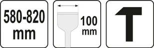 Yato SKUWACZ MŁOT BEZWŁADNOŚCIOWY ZE SKROBAKIEM 820 100MM YT-52850 - Narzędzia warsztatowe - miniaturka - grafika 6