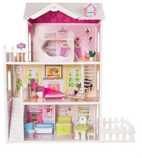 EcoToys Drewniany domek dla lalek California z ogrodem 4107 712816 - Domki dla lalek EcoToys Drewniany domek dla lalek California z ogrodem 4107 712816 - Domki dla lalek - miniaturka - grafika 1