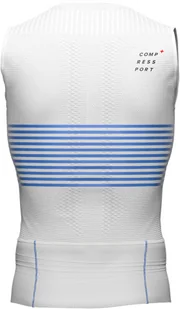 Compressport Triathlonowa koszulka kompresyjna TRI POSTURAL TANK TOP czarno-czerwona - Koszulki sportowe męskie - miniaturka - grafika 2