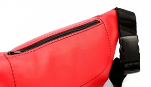 Wild Saszetka Na Pas Biodrówka Nerka De Lux PRISON TATTOO (PL) Skóra Naturalna Licowa Duża Metalowy Suwak - Nerki - miniaturka - grafika 4