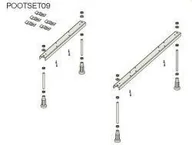 Nogi i stelaże do wanien - Riho nóżki do wanien 09 POOTSET09 POOTSET 09 - miniaturka - grafika 1
