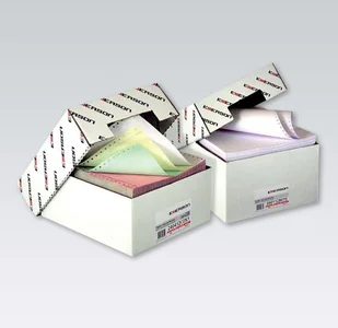 Emerson Papier komputerowy 240312C0N1 240mm x 12 1+2 (kopie kolorowe) 600 składek, nadruk: O/K - Papier do drukarek - miniaturka - grafika 2