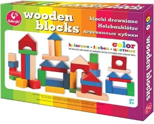 Promatek KLOCKI Drewniane Kolorowe 37szt - G-0550 - Klocki - miniaturka - grafika 2